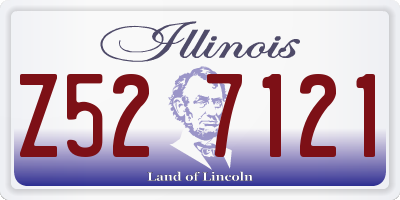 IL license plate Z527121