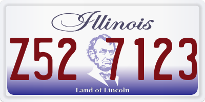 IL license plate Z527123