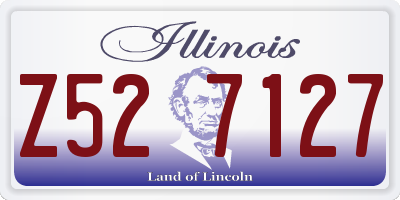 IL license plate Z527127