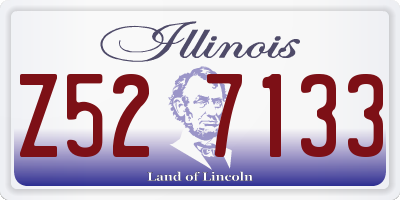IL license plate Z527133