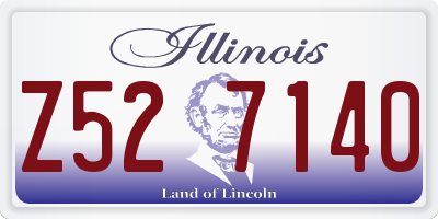 IL license plate Z527140