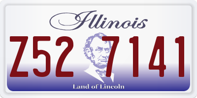 IL license plate Z527141