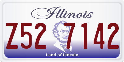 IL license plate Z527142