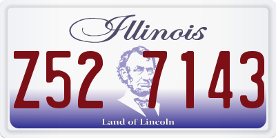 IL license plate Z527143