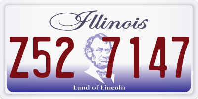 IL license plate Z527147