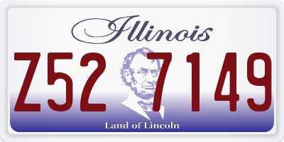 IL license plate Z527149