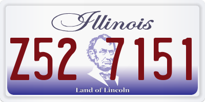 IL license plate Z527151