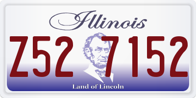 IL license plate Z527152