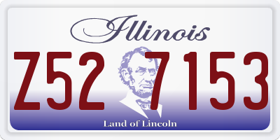 IL license plate Z527153