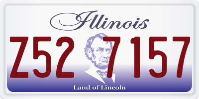 IL license plate Z527157