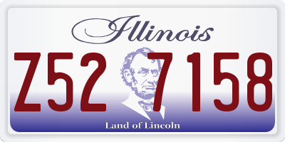 IL license plate Z527158