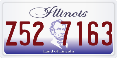 IL license plate Z527163