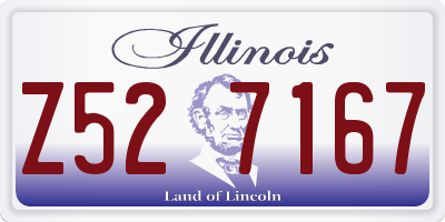 IL license plate Z527167