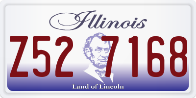 IL license plate Z527168