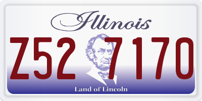 IL license plate Z527170
