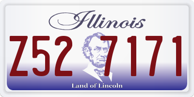 IL license plate Z527171
