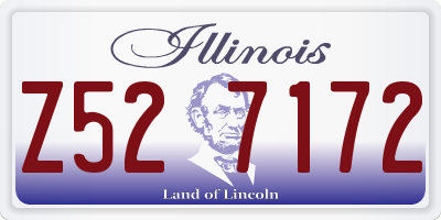 IL license plate Z527172