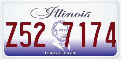 IL license plate Z527174
