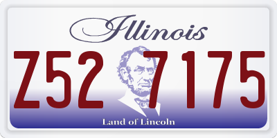 IL license plate Z527175