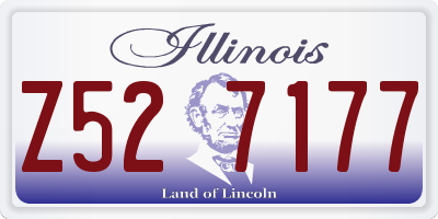 IL license plate Z527177