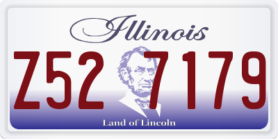 IL license plate Z527179