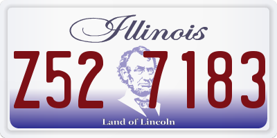 IL license plate Z527183