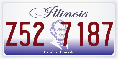 IL license plate Z527187
