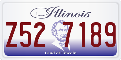 IL license plate Z527189