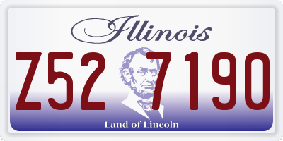 IL license plate Z527190