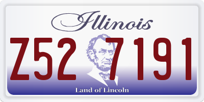 IL license plate Z527191