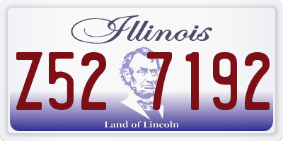 IL license plate Z527192