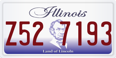 IL license plate Z527193