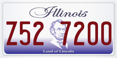 IL license plate Z527200