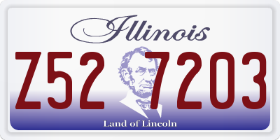 IL license plate Z527203