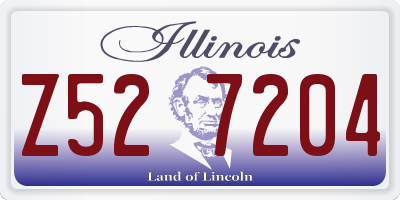 IL license plate Z527204