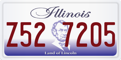 IL license plate Z527205