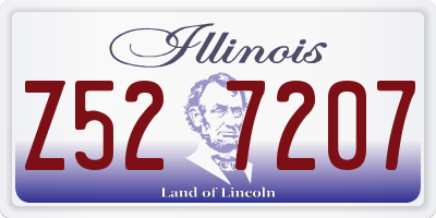 IL license plate Z527207
