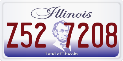 IL license plate Z527208