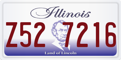 IL license plate Z527216
