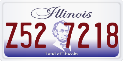 IL license plate Z527218