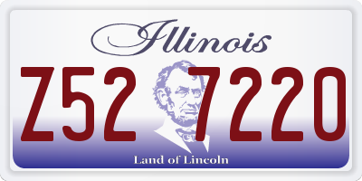 IL license plate Z527220