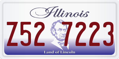 IL license plate Z527223