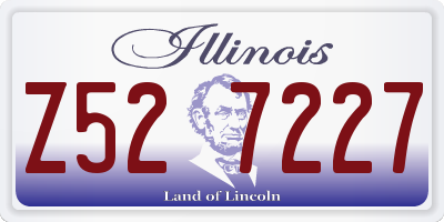 IL license plate Z527227