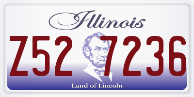IL license plate Z527236