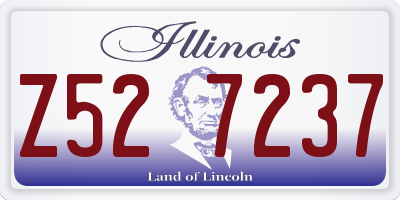 IL license plate Z527237