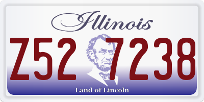 IL license plate Z527238