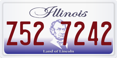 IL license plate Z527242