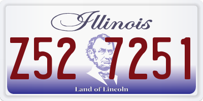 IL license plate Z527251