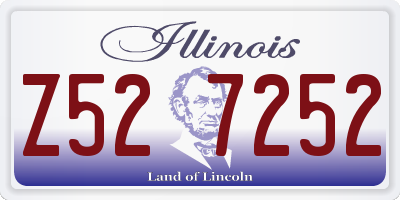 IL license plate Z527252