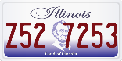 IL license plate Z527253